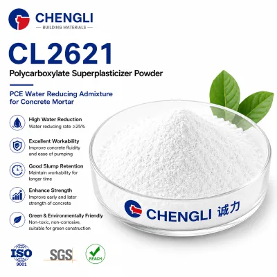 Industrial Grade Polycarboxylate Ether PCE Powder 99% Purity High Range Water Reducing Admixture for Concrete CL2621
