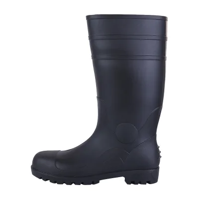 2024 PVC High-top Construction Rain Boots Anti-smash and Anti-puncture Safety Boots
