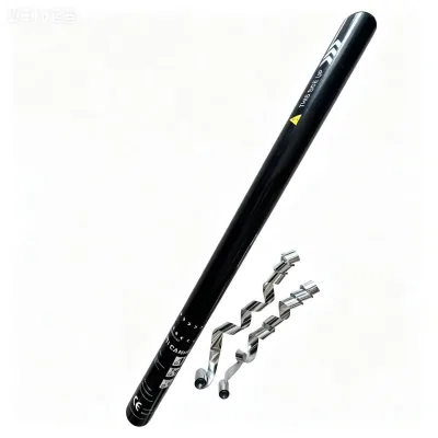 Handheld Twist Type Jinxin Brand Iron Party Popper Compressed Air Driven Fire Resistant Confetti Shooter Silver Streamer