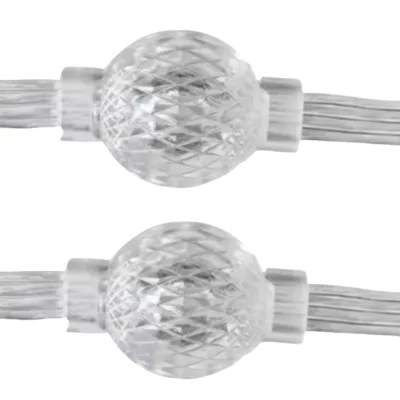 Compact RGB Pixel LED Ball-Shape String Lights Waterproof IP68 Crystal Light Strand for Interior Exterior Aesthetic Lighting