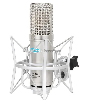 Professional Handheld Large Diaphragm Condenser Microphone Power Supply Home Use Cardioid KTV Sound Recording Broadcasting