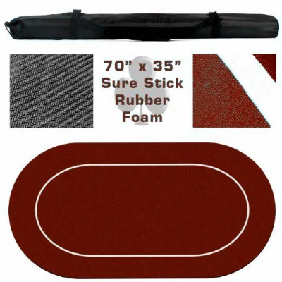Texas Poker Card Game Playmat Casino Table Top Rubber Mat Personalized Big Gambling Table Mat