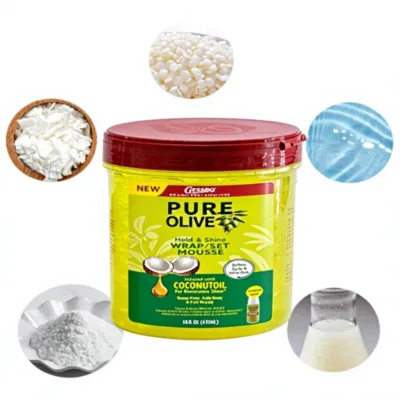 Exclusive ECO Hair Styler Strong Hold Moisturizing Volumizing Shine Hair Wax with Olive Oil and Coconut Oil for Straight Hair