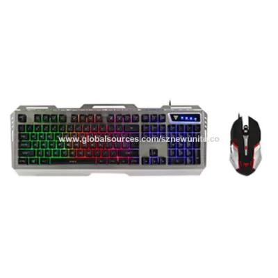 Gaming Mouse and Illuminated Keyboard Combo