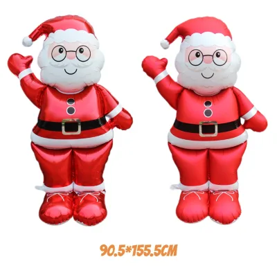 Cross-border New Base Santa Claus Aluminum Foil Balloon for Christmas Party Decoration Christmas Gift