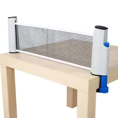 CW PPA001 Indoor Portable Retractable Ping-Pong Table Tennis Net Holder PE ABS Material Adjustable 0-1.8m Width Durable Design