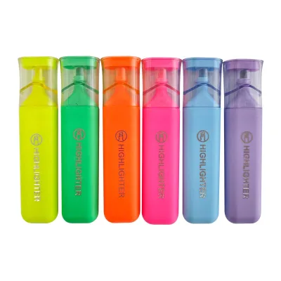 Commercial Colored Highlighters with Long-Lasting Ink Non Bleeding for Classroom Use