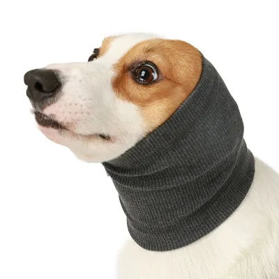 Dog Ear Cover Wrap High Elasticity Soft Pet Earmuffs Washable Polyester Noise Protection Pet Dog Neck Ear Cover Muff for Pet