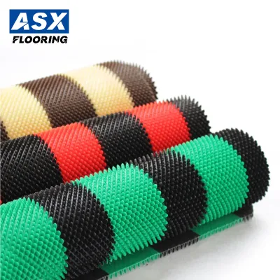 High Quality Non-Slip PVC Fish Scale Bathroom Door Mat Dust-Removal and Drainage Features Colorful Soft Design