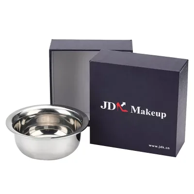 Private Label Chrome Solid Stainless Steel Barber Brush Bowl Shave Soap Shaving Bowl for Men