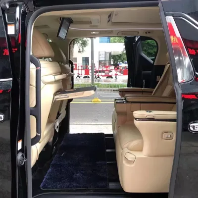 Kench Senna Electric Car Back Seat Folding Table with Angle Adjustment & Comfortable Holder Tray for Luxury Van MPV