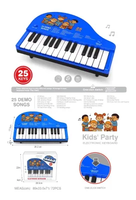 25-Key Electronic Grand Piano Toy Children's Musical Educational Instrument