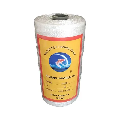 China Factory Direct Sales OEM/ODM Nylon/Polyester UV Protection 210D High Strength Eco-Friendly 0.2mm Diameter Fishing Twine