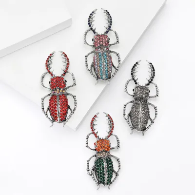 Retro Personality Creative Exquisite Design Sense Insects Beetles Animal Brooches