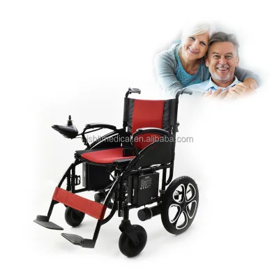 Elderly People Disabled Wheelchair Folding Electric Wheelchair Wheel Chair with Lithium