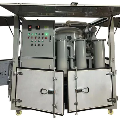 Three Phase Vacuum Transformer Oil Purifier Oil Filtration Machine Mobile Type Filtration Unit