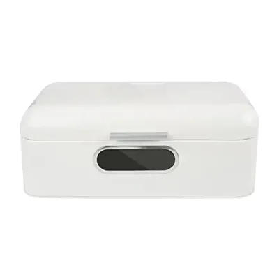 Metal Kitchen Storage Bread Bin With Window Vintage Retro Storage Container for Bread Modern Bread Box