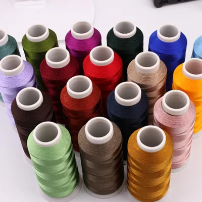 Cheaper Price Good Quality High Temperature Resistant Mercerized Dyed Embroidery Thread 120D/2 Polyester for Sewing