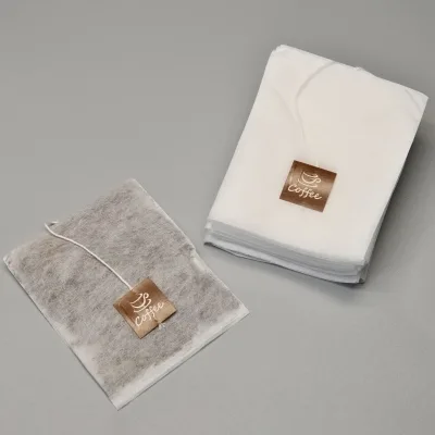 Custom Size Logo Drawstring Cold Brew Biodegradable Fine Mesh Brewing Bags for Concentrate Cold Brew Coffee Bags