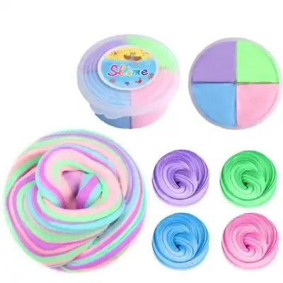2024 Wholesale Price Slime Supplies 4colors Playdough Slime Cotton Slime for Kids