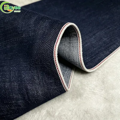 Wholesale 100% Cotton 16 oz Japanese Selvedge Denim Shrink-Resistant Raw Vintage Style Twill Fabric Selvedge Denim Jeans Unisex
