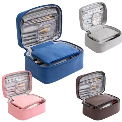 Portable Makeup Brush Storage Bag Toiletries Storage Bag Universal for Men and Women for Home Travel