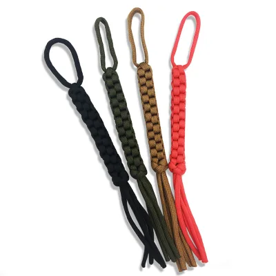 Hiking/Camping Custom Color Decorative Paracord Zipper Pulls Lanyards