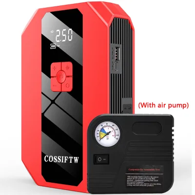 Car Emergency Start Power Supply All-in-one Car Battery with Electric Treasure Firearm 12v Car air Pump Wholesale