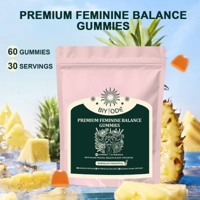 Fast Shipping Ready Stock Wholesale Rich in Vitamin Herbal Extract Supplement Vaginal Flora pH Balance Feminine Balance Gummies