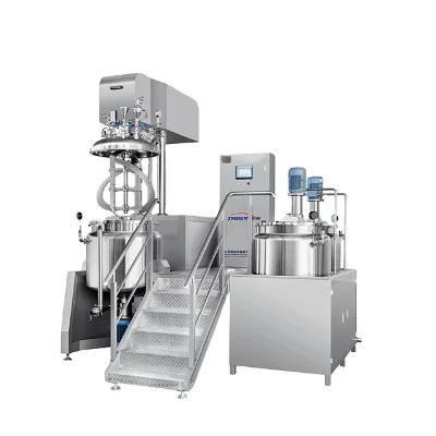 Imberson 1000L Emulsifying Mixer Vacuum Spray Shoe Oil Mix Making Machine Equipment Steam Heating Homogenizing Shoe Cream Mixer