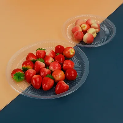 7 Inch Disposable Dishes for BBQ Party Dinner Travel and Events Wholesale Clear Plastic Disposable Dinner Plates