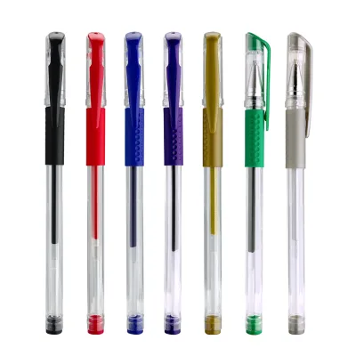 SEAPEN Guangzhou Factory Wholesale Customizable Logo Super Cheap 0.5mm Green/Gold/Silver Plastic Gel Pens for Promotional Use