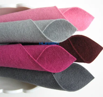 Biodegradable Natural Wool Felt Merino Felt Pink White Shoe and Hat Felt