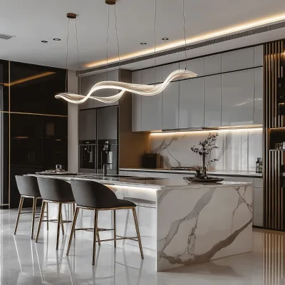 Factory Custom Kitchen Cupboards With Island