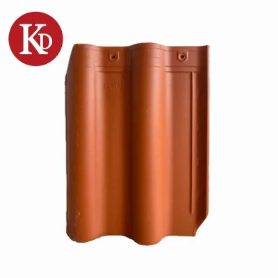 Durable Double Curved Clay Roof Tile Interlocking Roof Tile Kerala India Matt Glossy Glazed Surface Villa Roofing