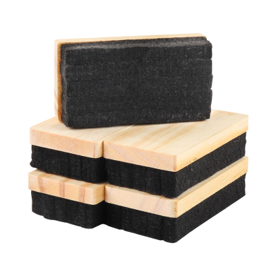 Custom School-Original Wooden Whiteboard Eraser Blackboard Chalk Eraser Electrostatic Free Felt Customizable Blackboard Erasers