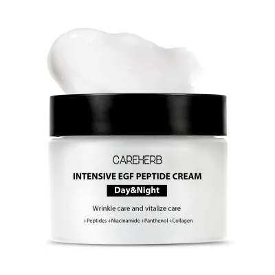 OEM ODM Antiwrinkle Repair Damaged Skin Fine Lines Intensive EGF Peptide Day and Night Firming Face Cream