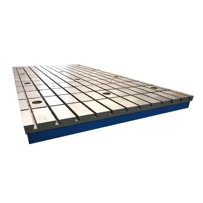 Exported to Europe and the United States high-precision cast iron platform welding tooling to provide factory inspection report