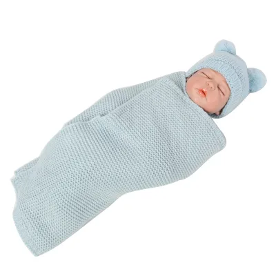 Custom Knitted  Baby Blanket and Soft Cable Bedding Throw Premium Cashmere Throw & Throws Collection