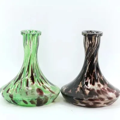 2025 Wholesale Hookah Accessories Shisha Glass Vase Glass Shisha Bottle Base Hookah Flask
