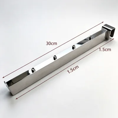 Metal Slatwall Clothes Display Hooks for Clothing & Mobile Phone Stores Heavy Duty Hanging Hook Supermarkets Shopping Malls