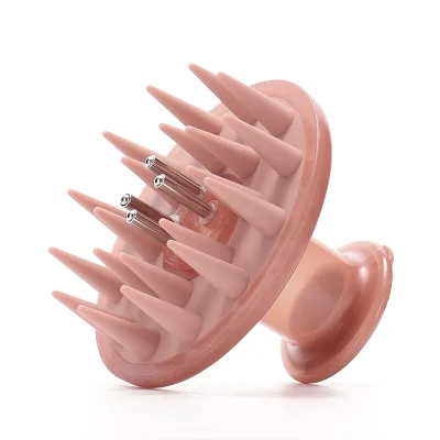 Fashionable Silicone Scalp Massage Comb Liquid Filled Scalp Cleaning Silicone Comb Hair Oil Applicator Bottle Shampoo Brush