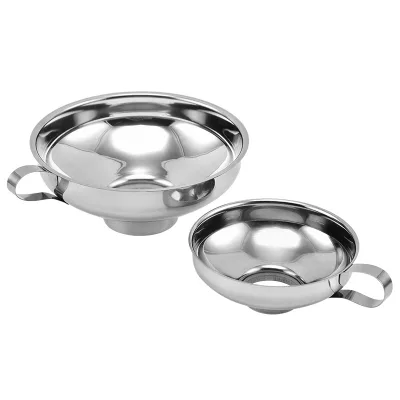 304 Stainless Steel Canning Funnel for Wide and Regular Jar Funnel Canning Funnel for Transferring Liquid Dry Ingredient