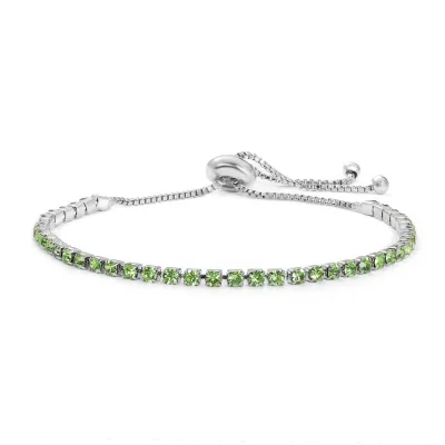 Newest Cubic Zirconia Cluster Bolo Bracelet Minimalist Iced Out Bracelet Adjustable Charm Tennis Bracelet for Women