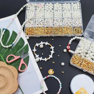 11 Designs DIY Beads Accessories CCB Beads Imitation Pearl Beads Kit for Pearl Bracelet Necklace Making