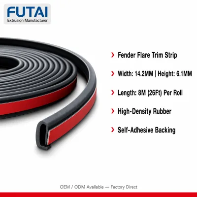 5FT Rubber Car Truck Anti-Scratch Fender Edge Protector Strip Self-Adhesive Flexible PVC Wheel Arch Molding Custom for AITO