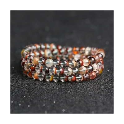 HY China Manufactory High Quality Natural With Stone Beads Garden Quartz Beaded Bracelet
