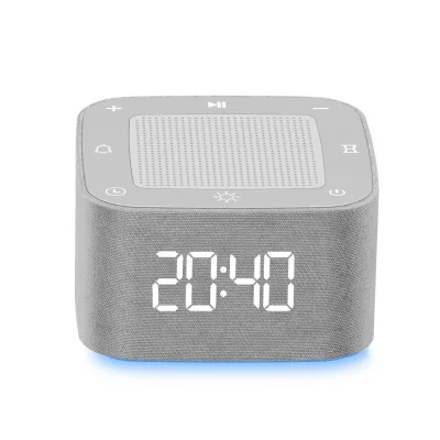 Baby White Noise Machine Wtih APP,Multifunctional Digital Alarm Clock,32 Soothing Sounds,8 Night Light,BT Speakers Musi