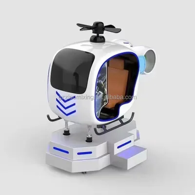 Indoor 9D VR Roller Coaster Flight Simulator Fiberglass Airplane Helicopter Shooting Ride for Shopping Malls Arcade Parks