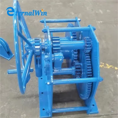 Philippines Dock Use 5ton Small Manual Winch for Boat Towing